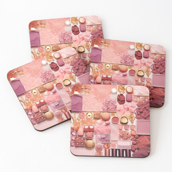 Item preview, Dirty pink cosmetics, cosmetics collage designed and sold by silent-violin.