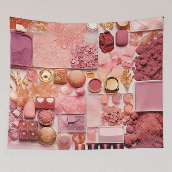 Item preview, Dirty pink cosmetics, cosmetics collage designed and sold by silent-violin.