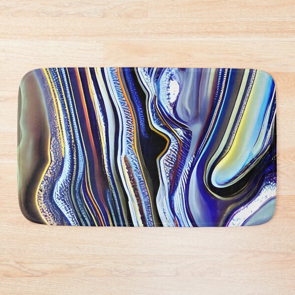 Item preview, Abstract 18 - Ice Cascade  - Blue Purple White designed and sold by Artekinium.