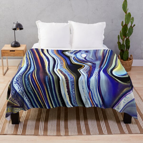 Item preview, Abstract 18 - Ice Cascade - Blue Purple White designed and sold by Artekinium.