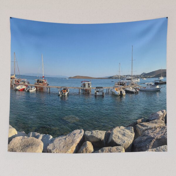 Aperçu de l'œuvre Panorama du bateau de Bodrum créée et vendue par Londonimages.