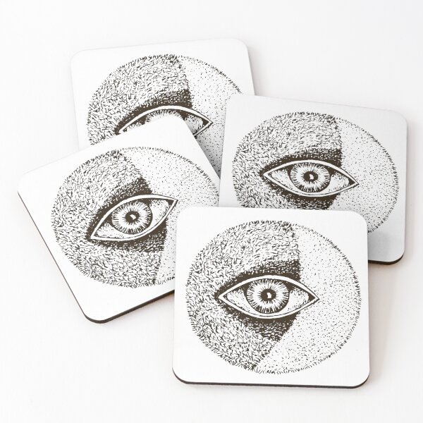 Item preview, Eye white - black designed and sold by StudioViArt.