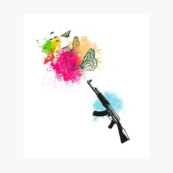 Wallpaper : Zomb, rifles, AK 47, white, colorful, simple, flowers, render  2880x1800 - ChrisTheGr8est - 1426665 - HD Wallpapers - WallHere
