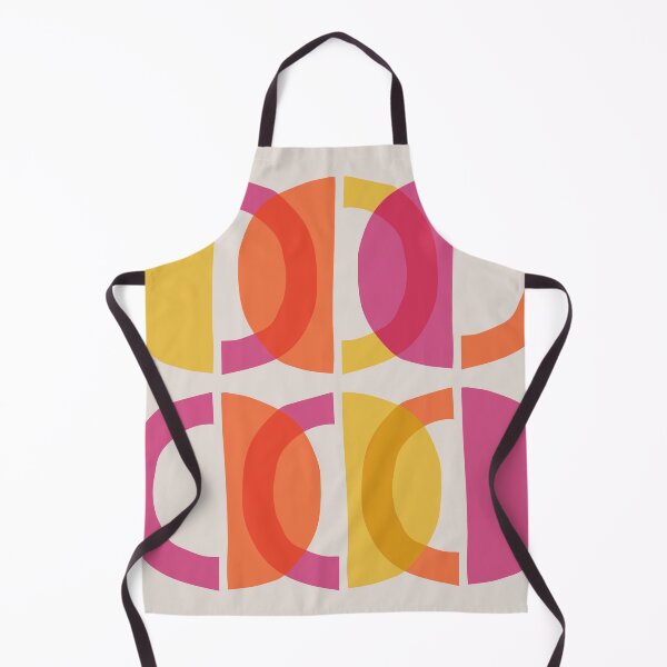 Item preview, Mid Century Modern Geometric Circles 825 Yellow Orange and Magenta designed and sold by tonymagnerart.