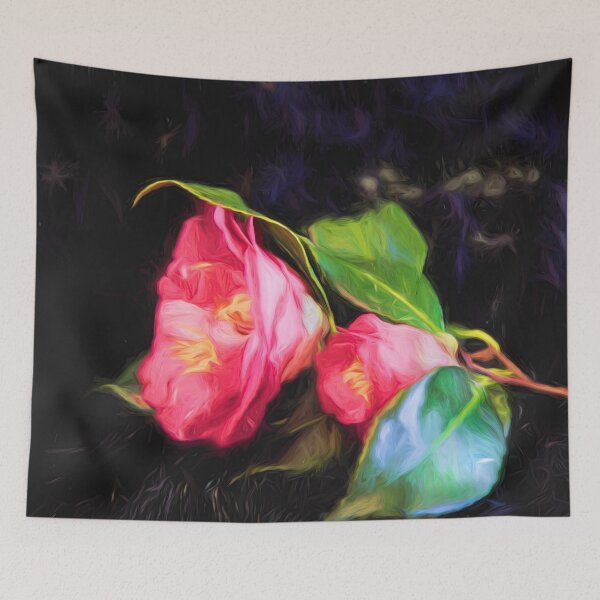 Item preview, Still Life Of Two Camellias designed and sold by Kay Brewer.
