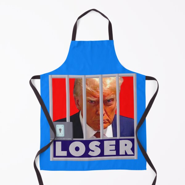 Item preview, PMD01044 Progressive Movement Designs Trump Mugshot Loser design for liberal Democrat resistance against bigotry, for liberals Democrats or progressives against MAGA Republicans parody humor designed and sold by ProgressiveLeft.
