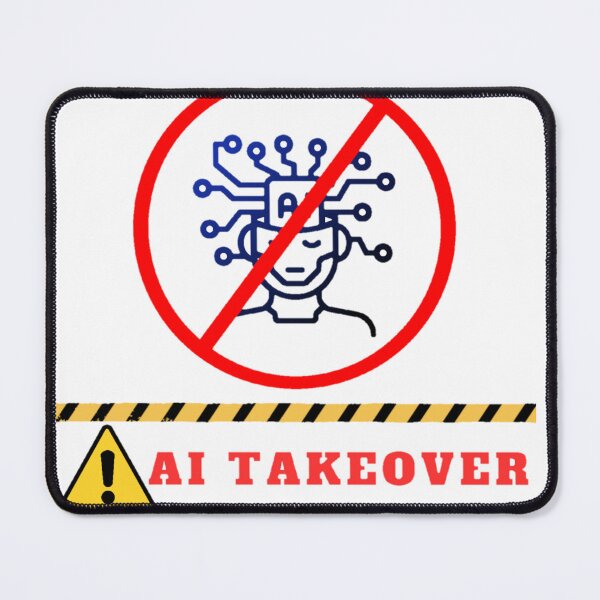 Item preview, Future caution Stop Artificial Intelligence Takeover designed and sold by Design E Khaas.