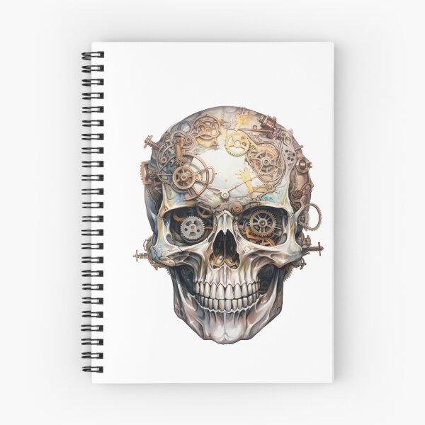 Item preview, Steampunk Skull with Clockwork Gears designed and sold by SchorlCraft.