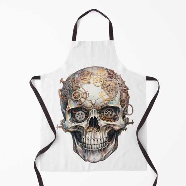 Item preview, Steampunk Skull with Clockwork Gears designed and sold by SchorlCraft.