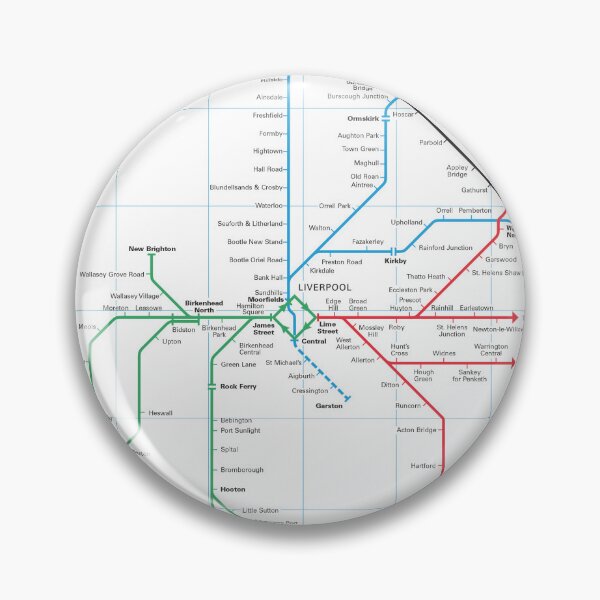 Item preview, Merseyrail System Map 1977 designed and sold by traincrewdesign.