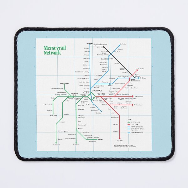 Item preview, Merseyrail System Map 1977 designed and sold by traincrewdesign.