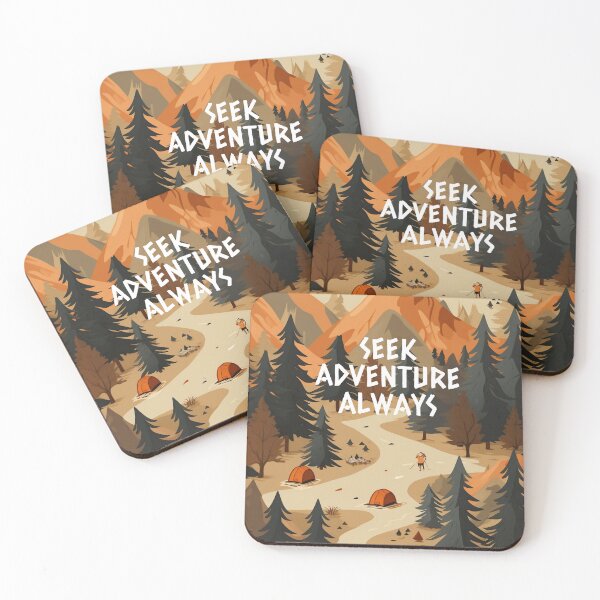 Item preview, "Seek Adventure Always" - Adventure Quote Digital Art | WanderUpNorthCo designed and sold by WanderUpNorth.