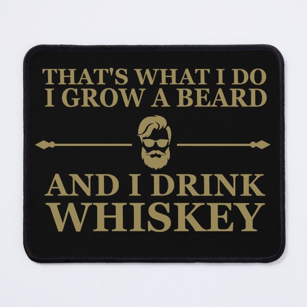 Item preview, Funny drinking whiskey quote lover bearded man drinker sayings jokes designed and sold by Alexaltay.
