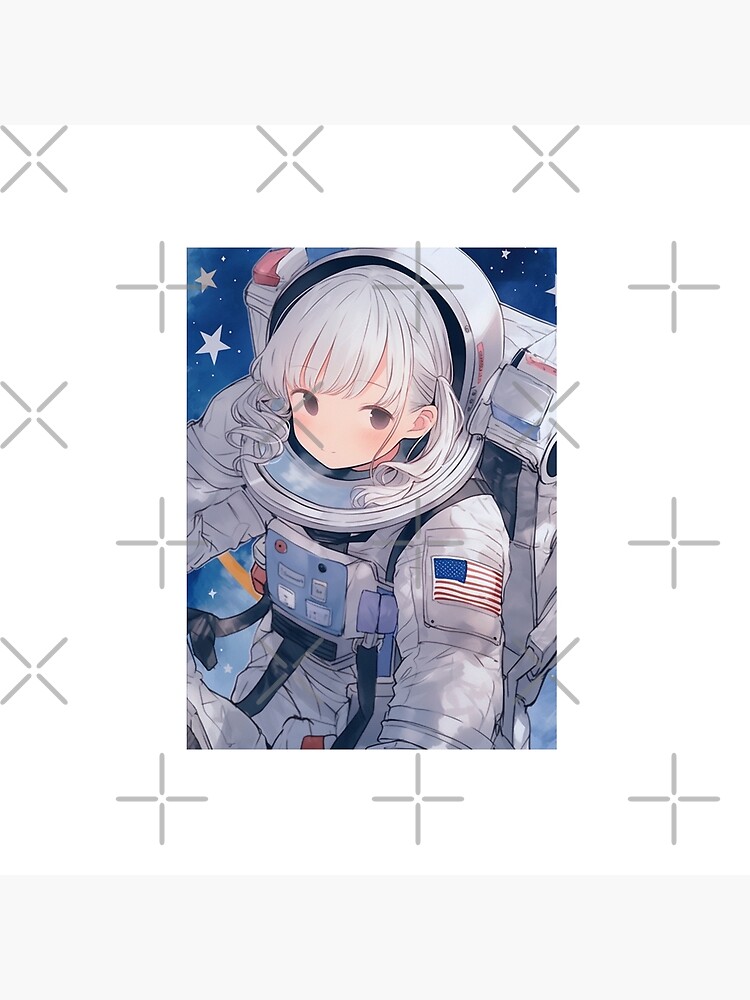 anime girl in space on Craiyon