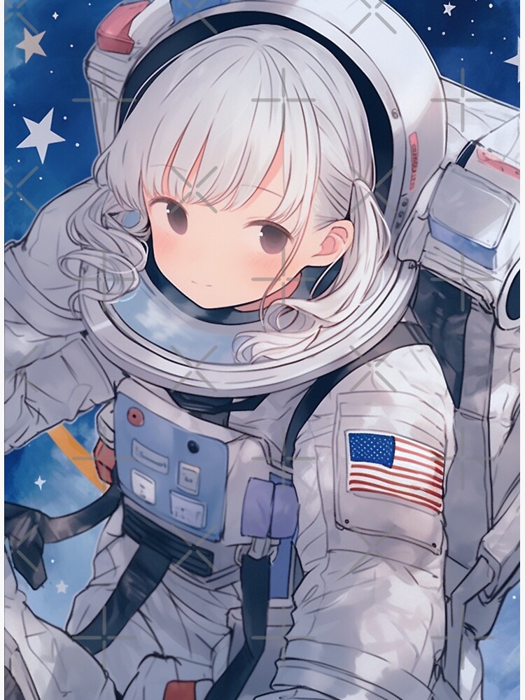 Girl, smile, astronaut, anime, HD phone wallpaper | Peakpx