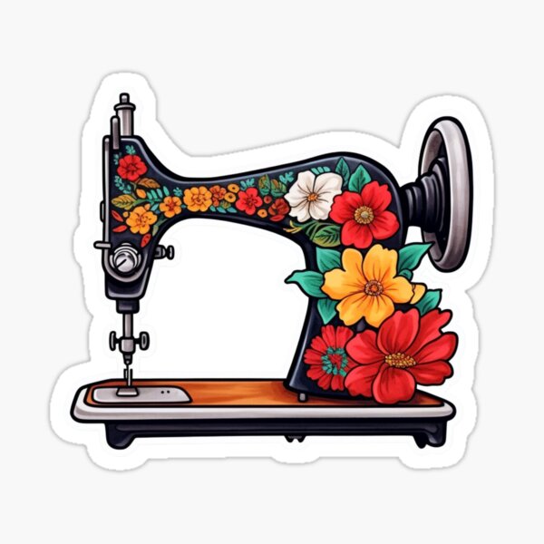 Retro Sewing Machine Sticker, Quilt Sewing Stickers, Vintage Sewing  Machine, Waterproof Sticker, Sowing Machine, Crafter Gift, Cottagecore 