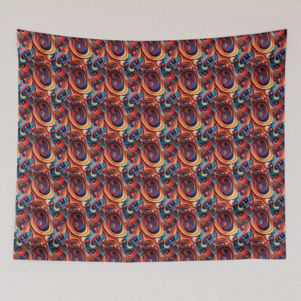 Item preview, Simple Multi Coloured Floral Pattern designed and sold by Theo-B.