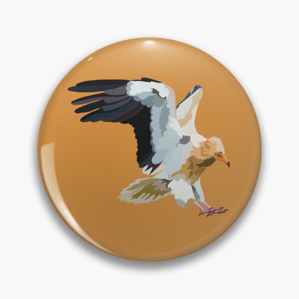 Item preview, E is for Egyptian Vulture,Egyptian Vulture Illustration – Elegant Raptor Art for Wildlife and Nature Lovers designed and sold by PrettylittlepastelUk.