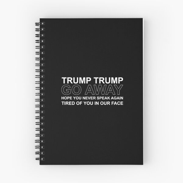 Item preview, Trump Trump go away rhyme in white designed and sold by Politics-Corner.