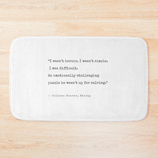 Item preview, Colleen Hoover Verity Quote designed and sold by annaspoljar.