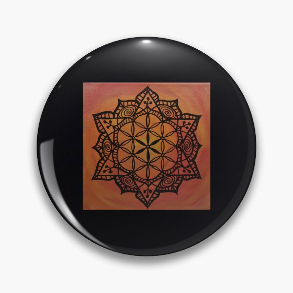 Item preview, EXUBERANCE MANDALA ~ SACRED GEOMETRY FOR THE SOUL~ ORANGE 	 designed and sold by cxltufaoot70.