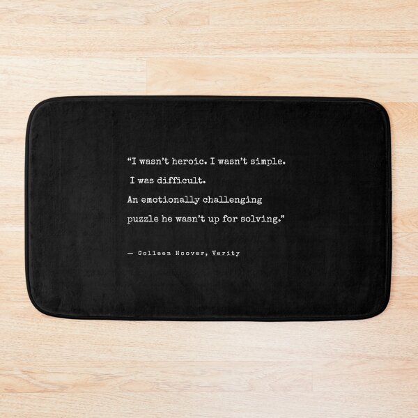 Item preview, Colleen Hoover Verity Quote designed and sold by annaspoljar.