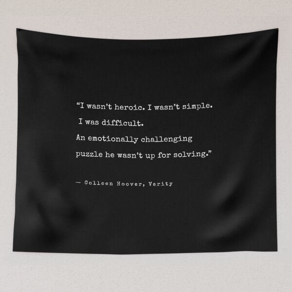 Item preview, Colleen Hoover Verity Quote designed and sold by annaspoljar.