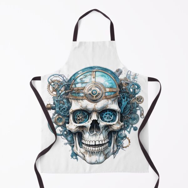 Item preview, Steampunk Skull with Clockwork Gears designed and sold by SchorlCraft.
