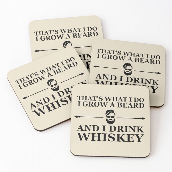 Item preview, Funny drinking whiskey quote lover bearded man drinker sayings jokes designed and sold by Alexaltay.