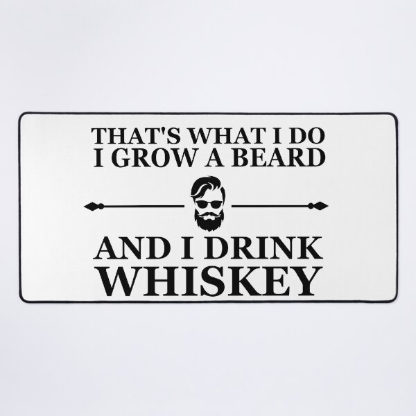 Item preview, Funny drinking whiskey quote lover bearded man drinker sayings jokes designed and sold by Alexaltay.