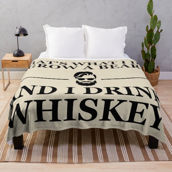 Item preview, Funny drinking whiskey quote lover bearded man drinker sayings jokes designed and sold by Alexaltay.