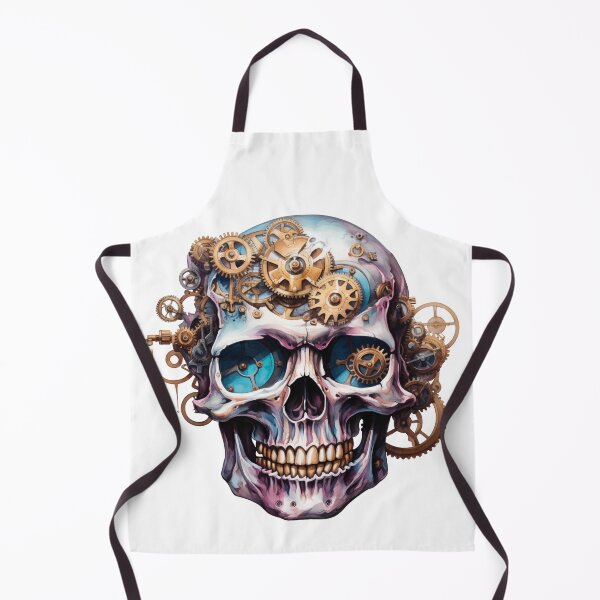 Item preview, Steampunk Skull with Clockwork Gears designed and sold by SchorlCraft.