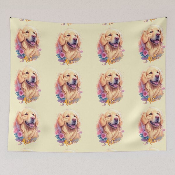 Item preview,  Golden Retriever Puppy Campfire Comic Cartoon  designed and sold by Petsthetic.