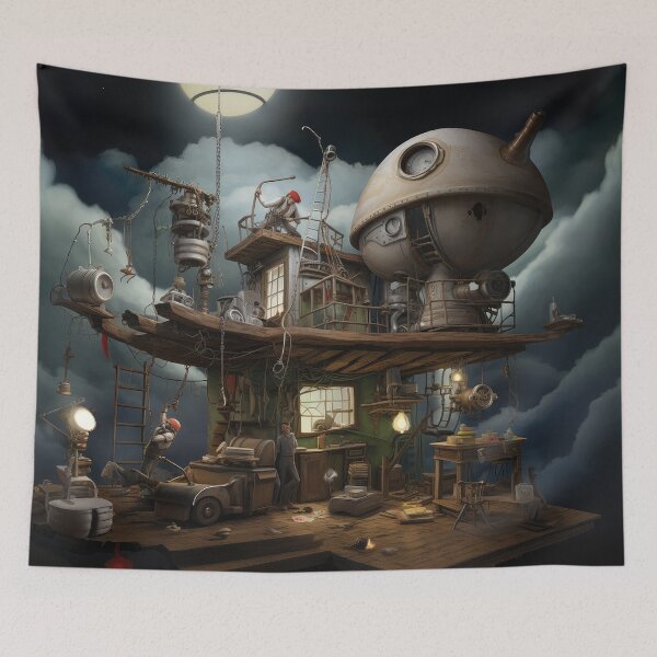Item preview, Moonshine Still w Puppet Crew Working designed and sold by Peter LOPEZ.