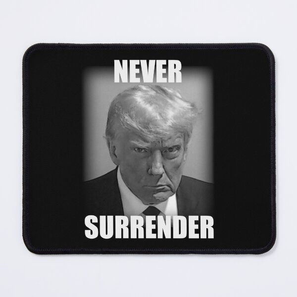 Item preview, President Donald Trump Mug Shot Never Surrender Jail 2023 designed and sold by JustCreativity.