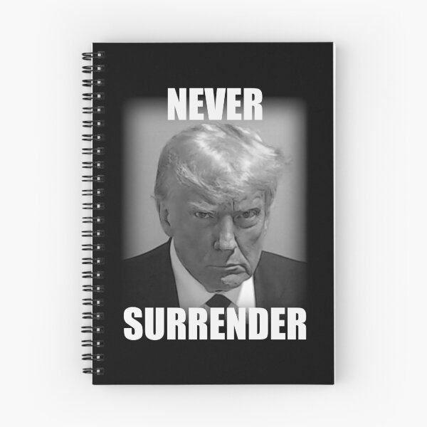 Item preview, President Donald Trump Mug Shot Never Surrender Jail 2023 designed and sold by JustCreativity.