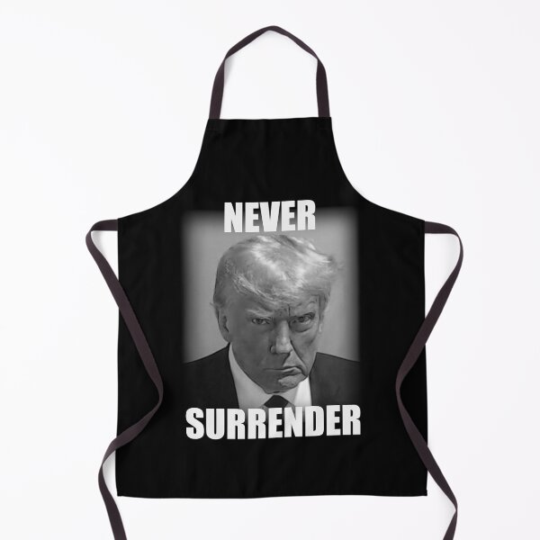 Item preview, President Donald Trump Mug Shot Never Surrender Jail 2023 designed and sold by JustCreativity.