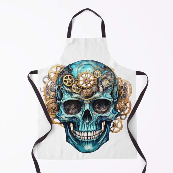 Item preview, Steampunk Skull with Clockwork Gears designed and sold by SchorlCraft.