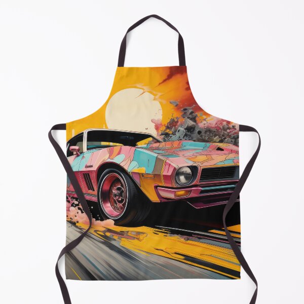 Item preview, Pink Pop Art Sportscar with Sunset designed and sold by Shannon Hilson.