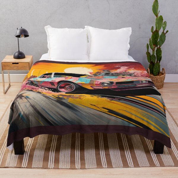 Item preview, Pink Pop Art Sportscar with Sunset designed and sold by Shannon Hilson.