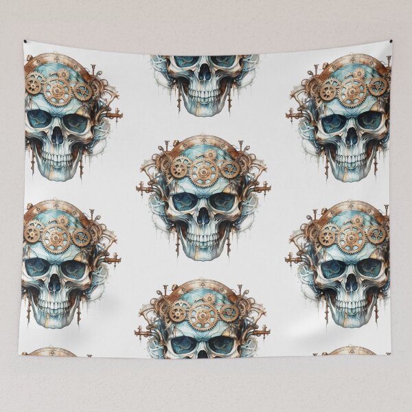 Item preview, Steampunk Skull with Clockwork Gears designed and sold by SchorlCraft.