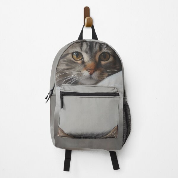 Item preview, Minimalist Fluffy Tabby Cat with Blanket designed and sold by Shannon Hilson.