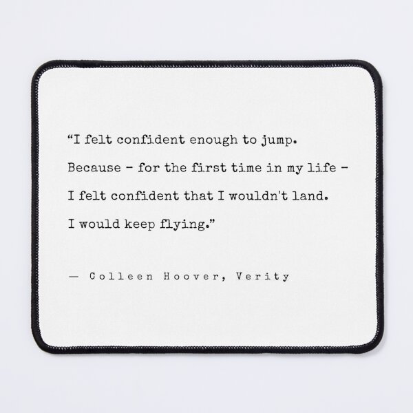 Item preview, Colleen Hoover Verity Quote designed and sold by annaspoljar.