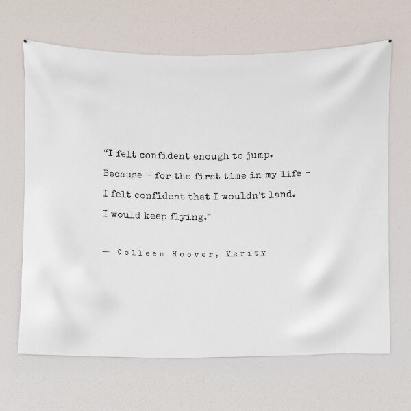 Item preview, Colleen Hoover Verity Quote designed and sold by annaspoljar.