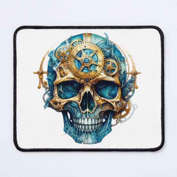 Item preview, Steampunk Skull with Clockwork Gears designed and sold by SchorlCraft.