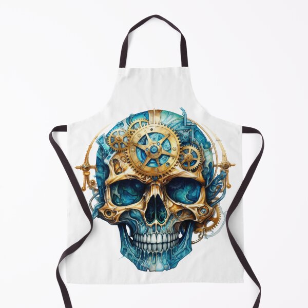 Item preview, Steampunk Skull with Clockwork Gears designed and sold by SchorlCraft.
