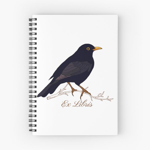 Item preview, Black Bird Ex Libris designed and sold by Roaming  the Greenwood.