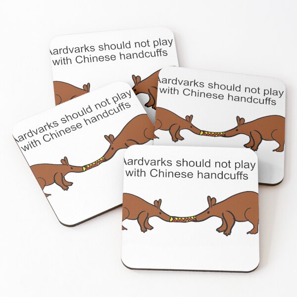 Item preview, Aardvarks should not play with chinese handcuffs designed and sold by RickPostCo.