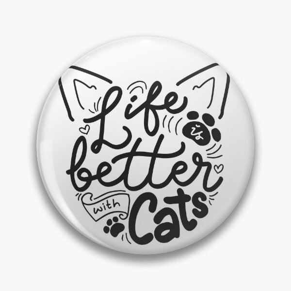 Item preview, Life is better with cats designed and sold by PellSilversmith.
