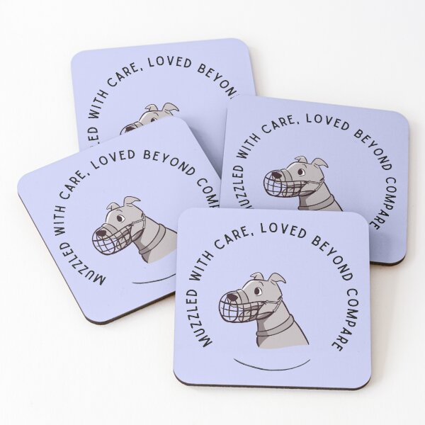 Item preview, Muzzled with care, loved beyond compare.  designed and sold by kookycomet.